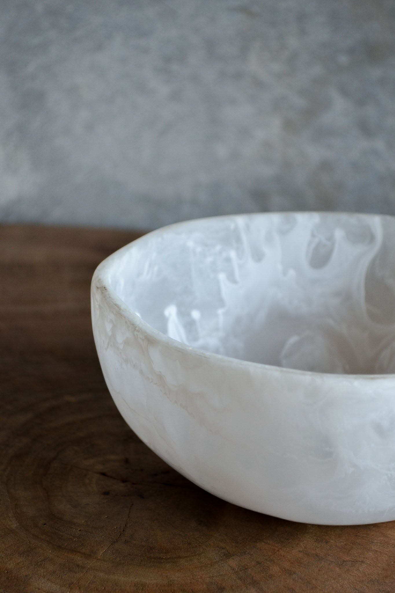 Resin Bowl - White Palette