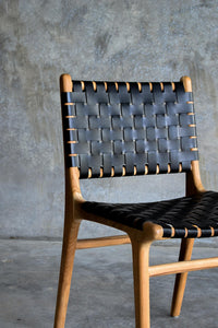Dining Chair Woven - Black