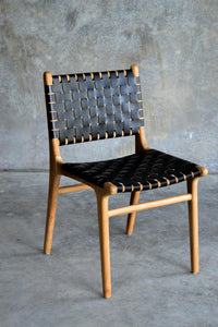 Dining Chair Woven - Black
