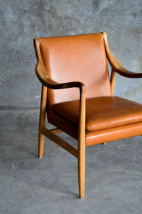 NEW Tan Leather Arm Chair - PRE ORDER