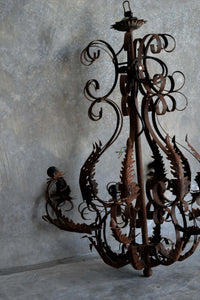 Antique French Iron Pendant - HIRE ONLY