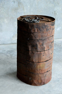 Rustic Barrel Iron Pendant - HIRE ONLY