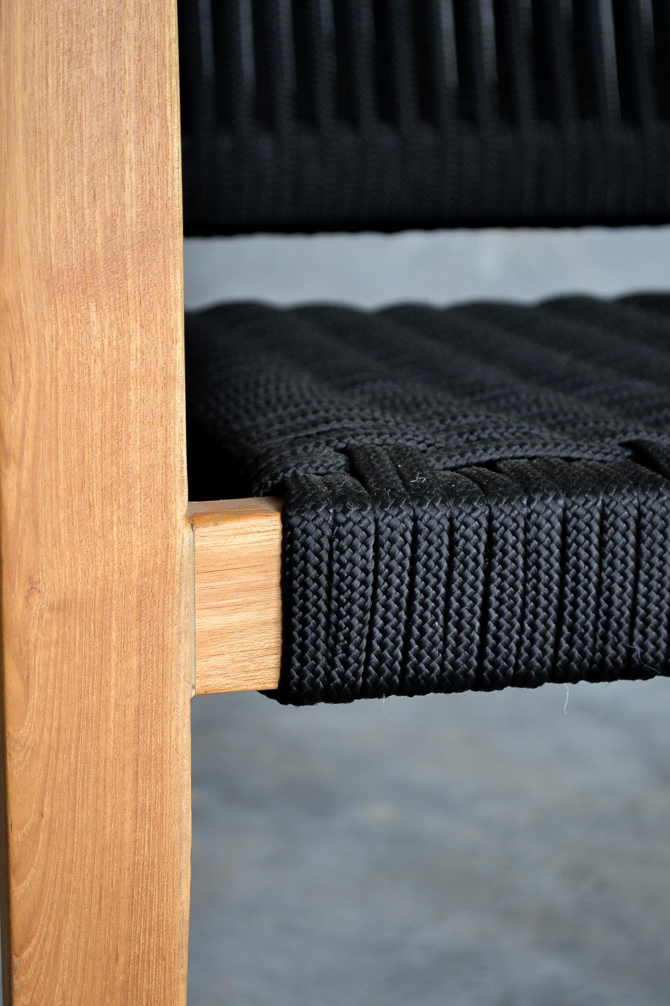 NEW Black Woven Dining Chair