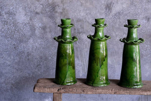 Evergreen Flower Candle Holders