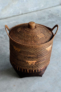 Natural Rattan Basket - Two