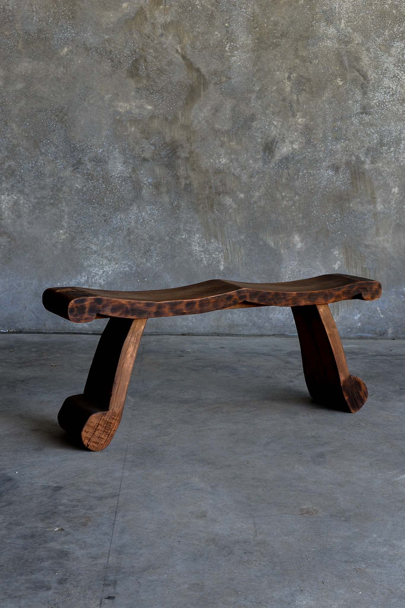 Antique Javanese wave Bench - One