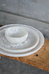 Resin Serving Platter - White Palette