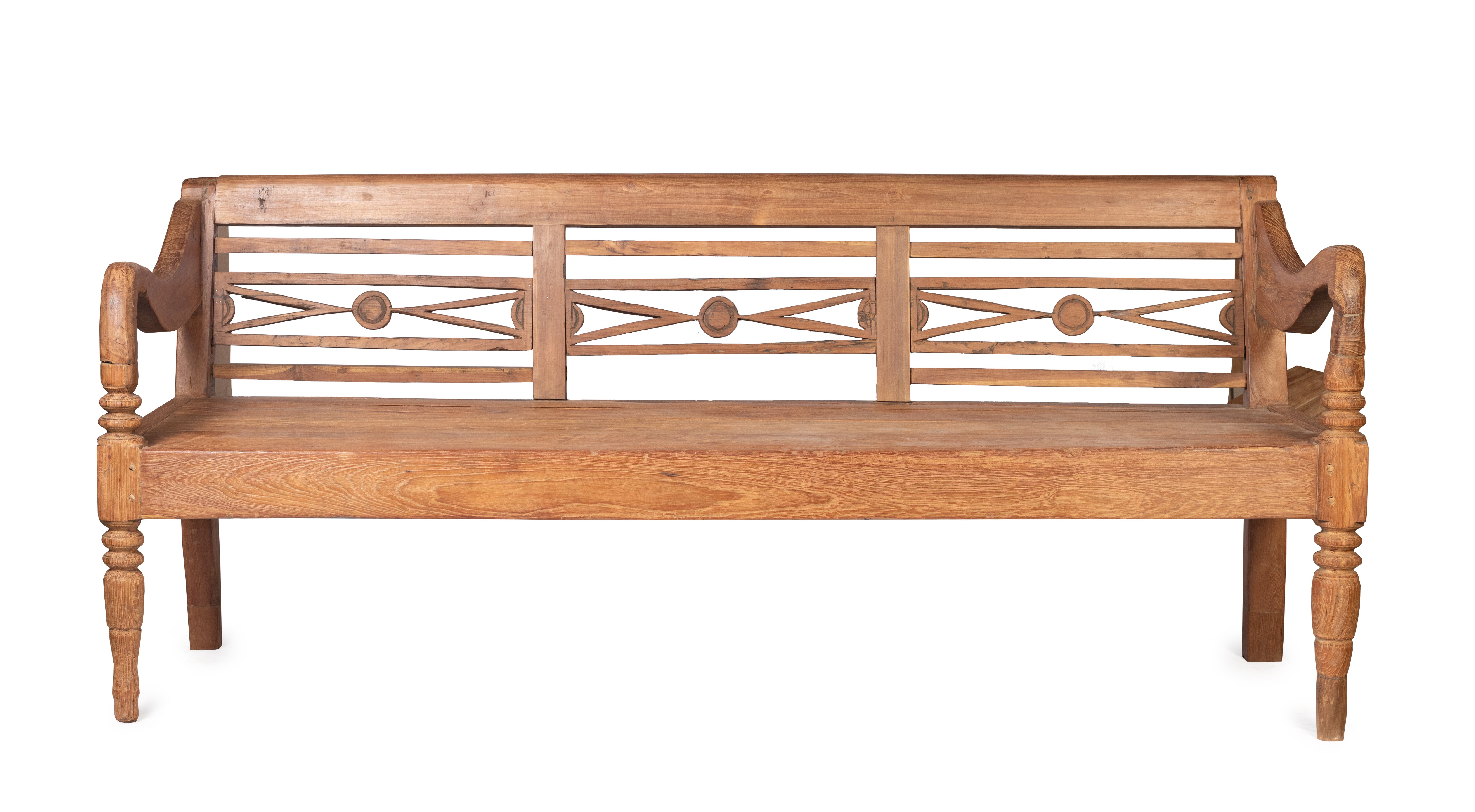 Carved Teak Daybed - Two