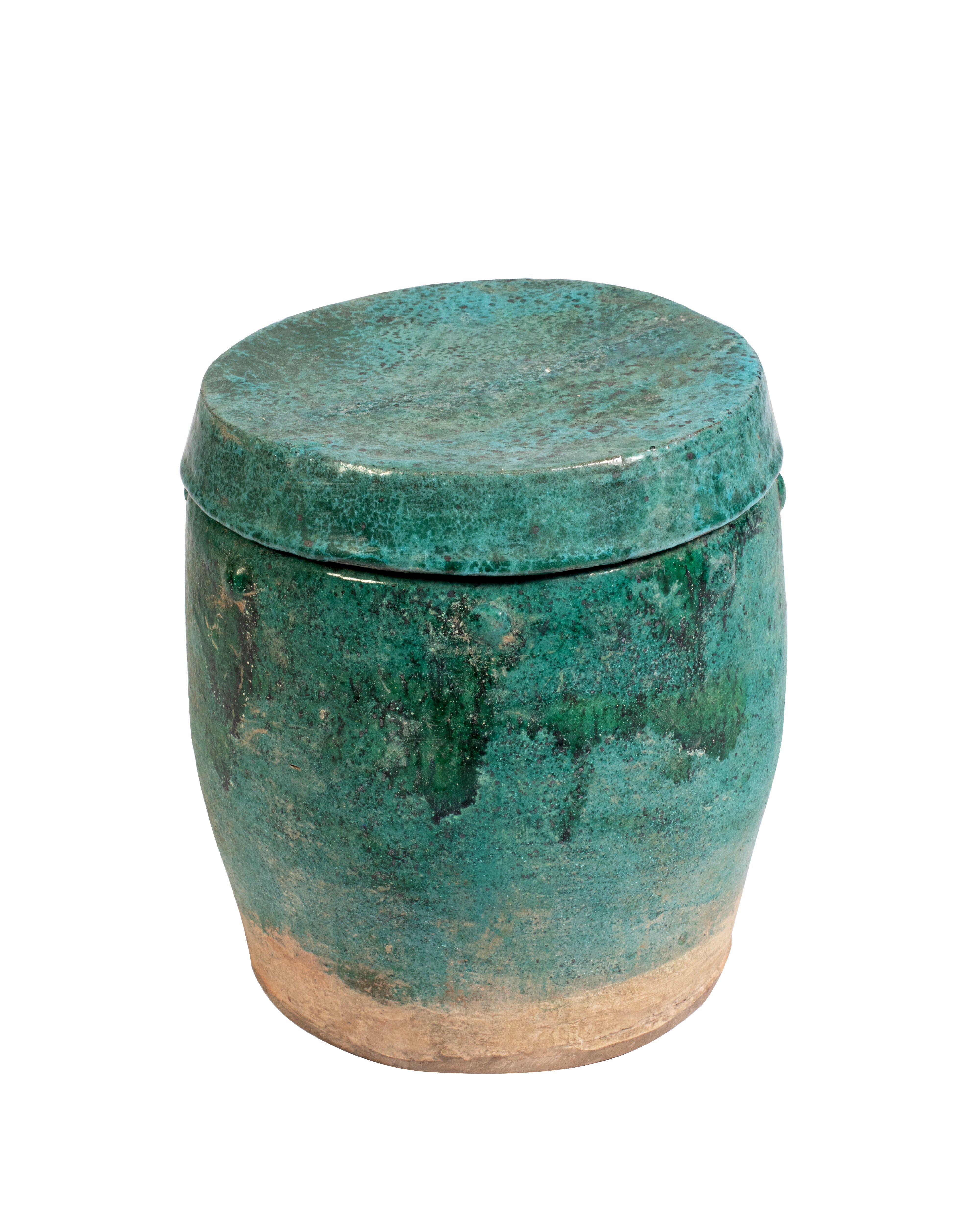 Ocean Glazed Jars - Blue + Green