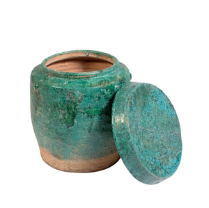 Ocean Glazed Jars - Blue + Green