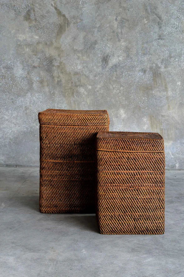 Natural Square Rattan Basket