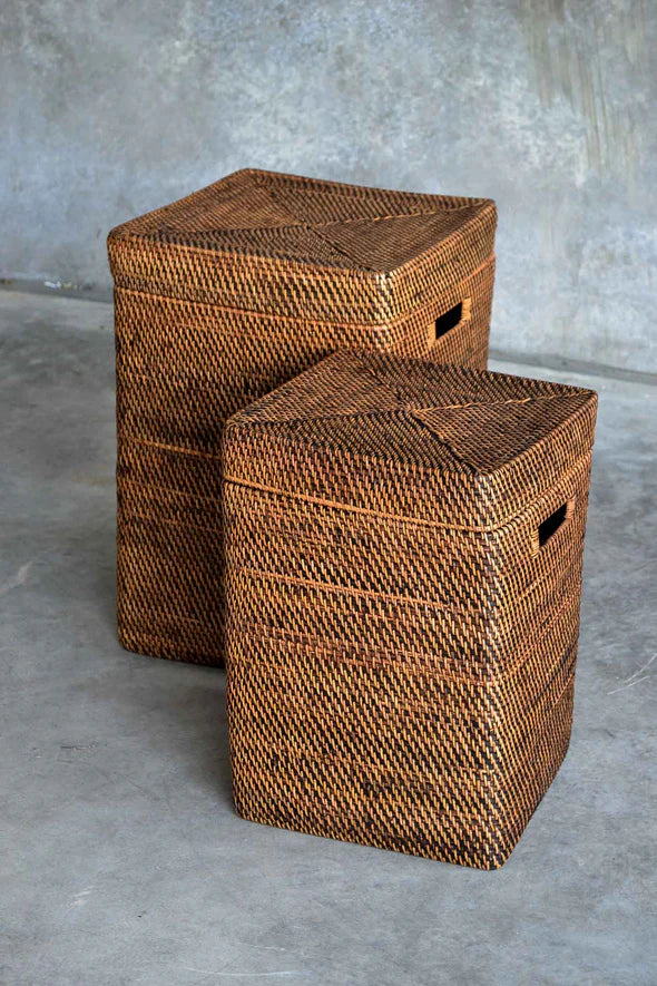 Natural Square Rattan Basket