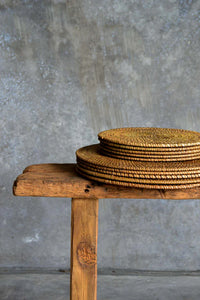 Rattan Place Mats and Coaster - Natural