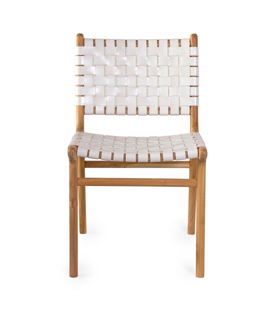 Dining Chair Woven- White