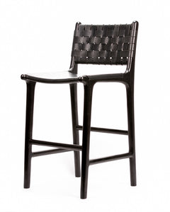 Flat and Woven Bar Stool - Black PRE ORDER