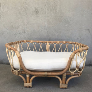 Small Rattan Dog Bed