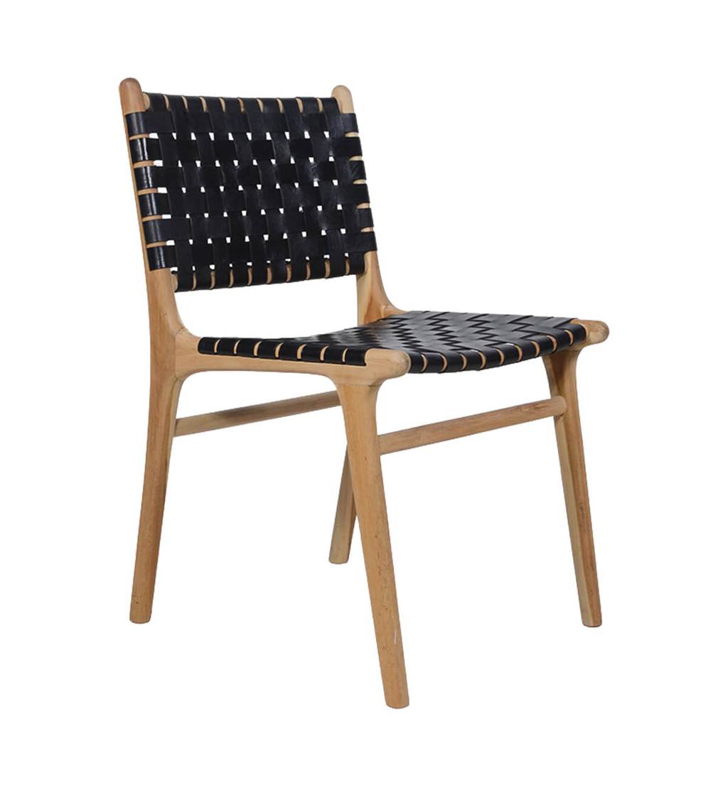 Dining Chair Woven - Black (Pre-Order Only)